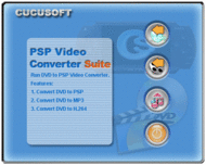 PSP Video Converter + DVD to PSP Suite screenshot